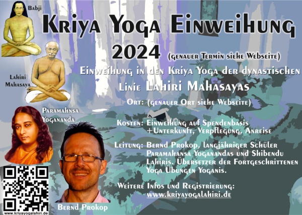 Kriya Yoga Einweihung 2024 - Registrierungsticket